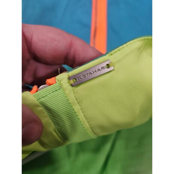 Elie Tahari Camellia Tie Dye Sheath Blue Green Dress Size 14 Sleeveless - Picture 6 of 8